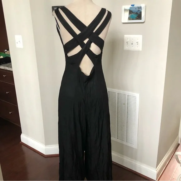 Vintage Paris Sport Club Cross back jumpsuit